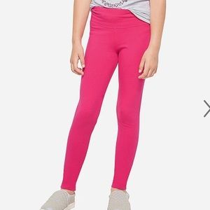 NWT Justice pink full length leggings